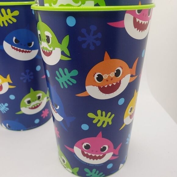 baby shark 12 oz plastic cups shark tumbler - Picture 3 of 5